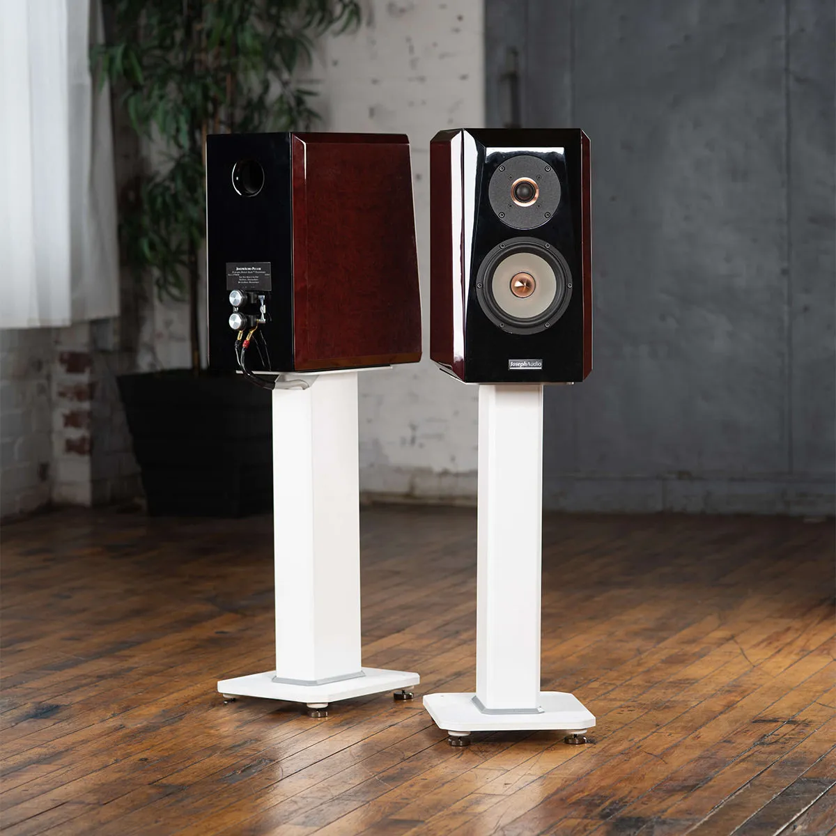 Kanto SX26 26" Tall Fillable Speaker Stands with Isolation Feet - Pair (White)