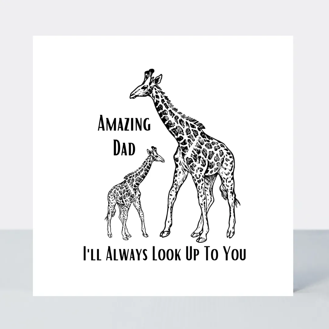Law Of The Jungle Dad Look Up To You Card