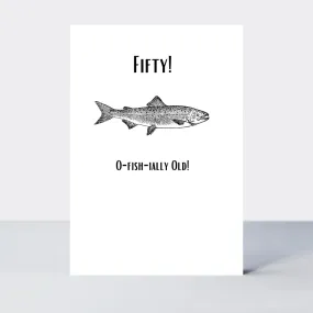 Law Of The Jungle Fifty Birthday Card