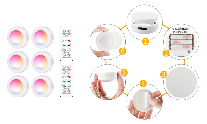 LEDs Puck Light Cabinet