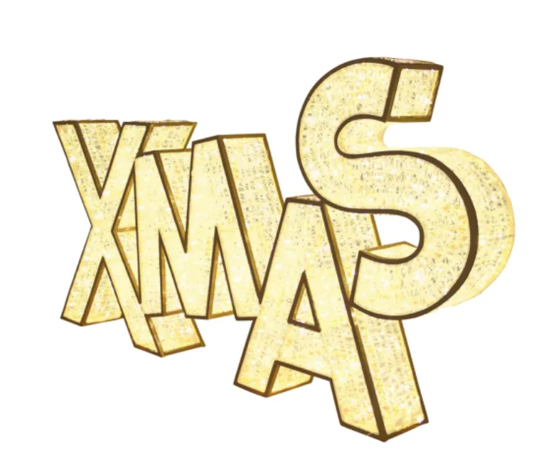 Letters - 3D XMAS Christmas Outdoor Display LED Lights 1.3M -