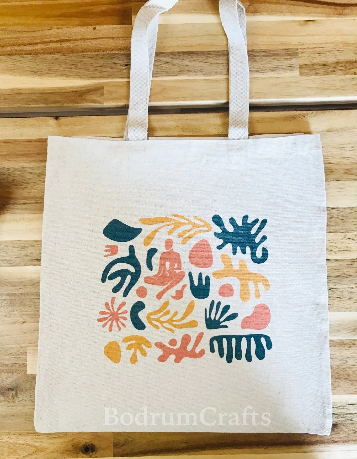 Lightweight Cotton Tote Bags with Two Color Logo Printed