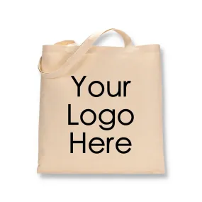 Lightweight Cotton Tote Bags with Two Color Logo Printed