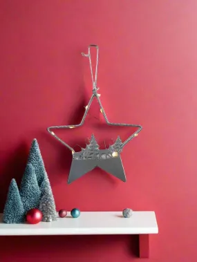 Metal Star with 9 LEDs