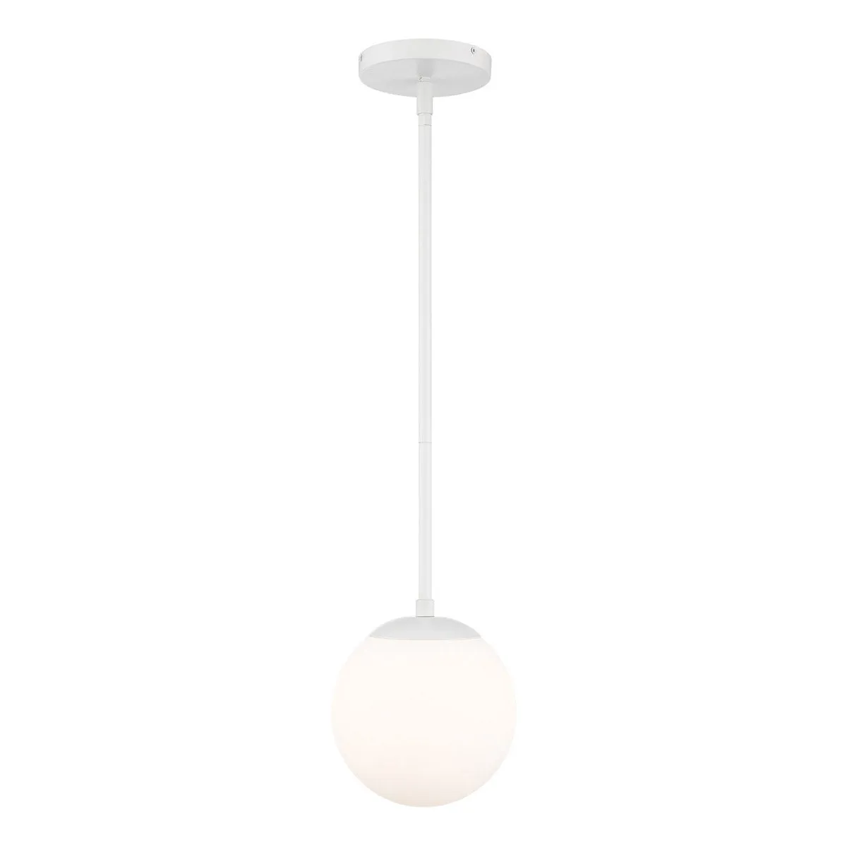 Niveous 7 In LED Pendant Light White Finish