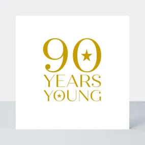 Only A Number Age 90 Birthday Card - Foil