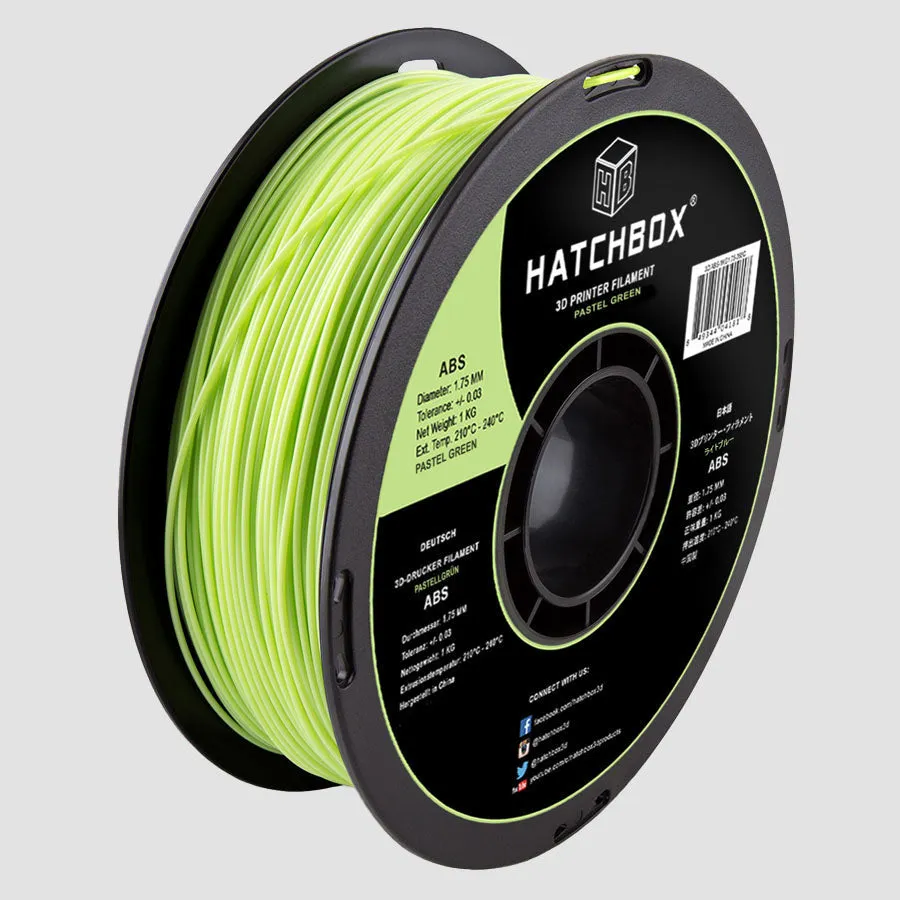 PASTEL GREEN ABS FILAMENT - 1.75MM, 1KG SPOOL