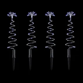 Premier 4 Piece Silver Tree Lights - 200 LEDs