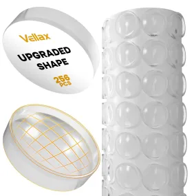 Premium Cabinet Door Bumpers 256 Pcs Clear Self Adhesive Pads for Noise Damp