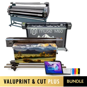 PrismJET 54 Gen2 ValuPrint, Cut Plus Starter Bundle with MUSE M60 Vinyl & EnduraLam3
