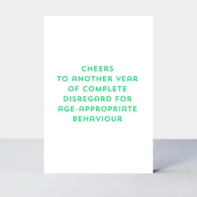 Quip Age-Appropriate Behaviour Card