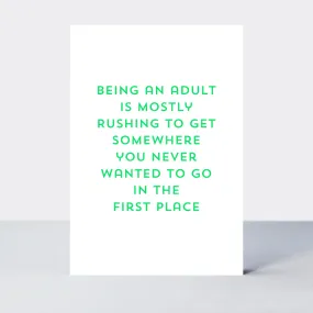 Quip Being An Adult Card