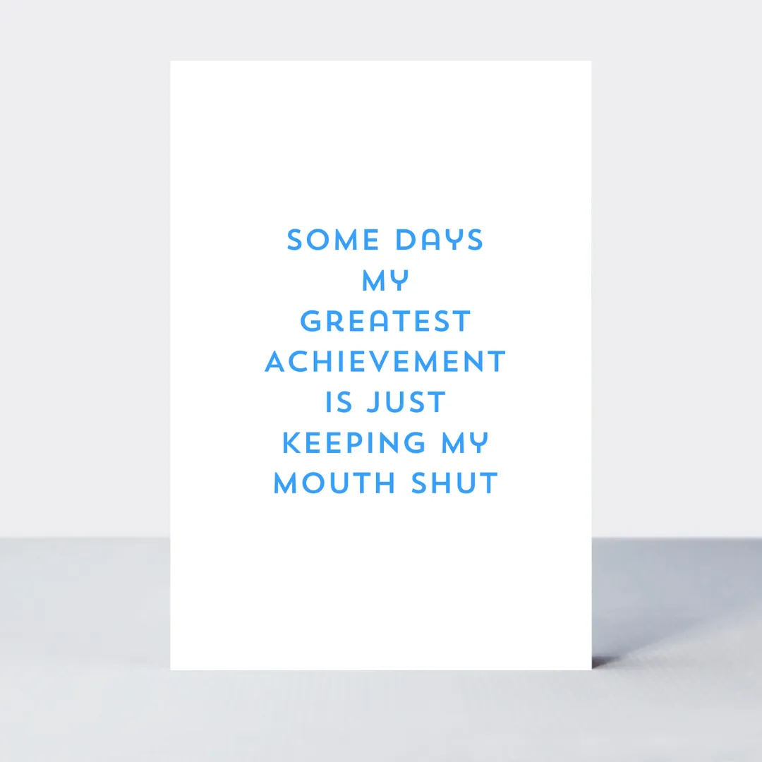 Quip Greatest Achievement Card