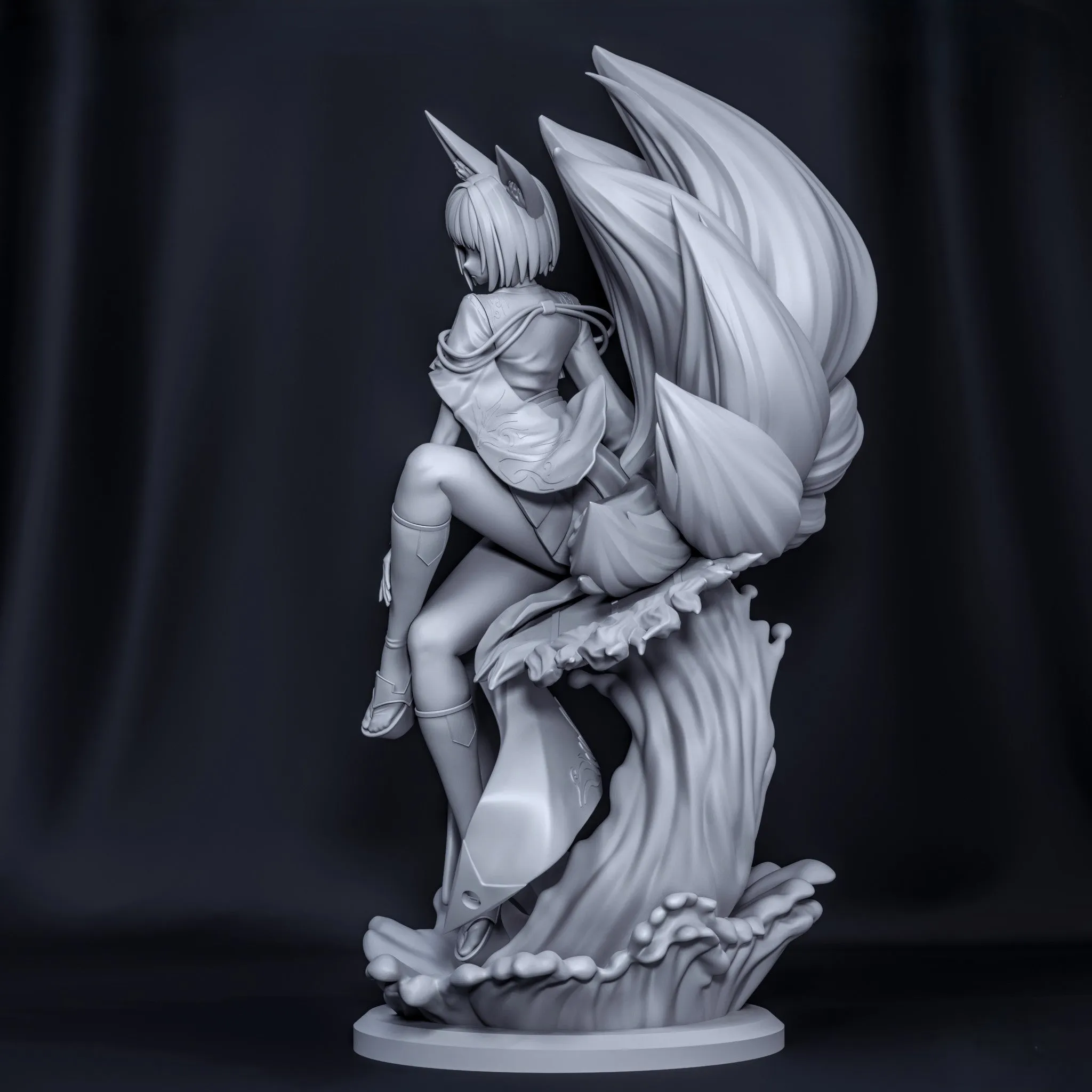 R149 - Games character design, azur lane, kaga, 3d stl files instand download