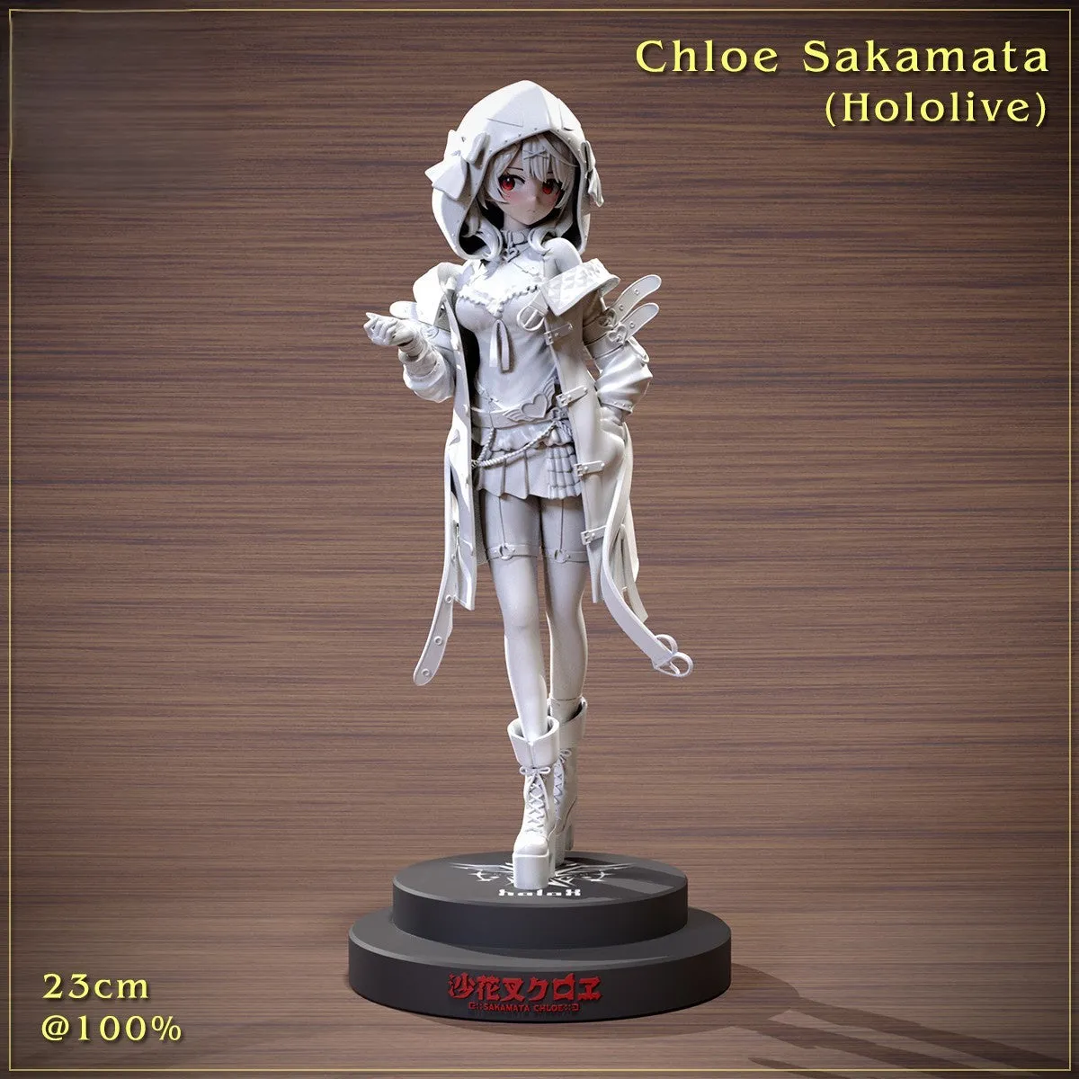 R213 - Hololive Vtuber character design, Cloe Sakamata, 3d stl files instant download