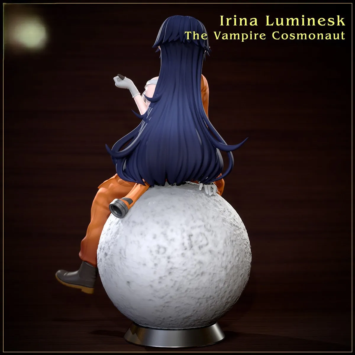 R214 - Anime character design, the vampire cosmonaut, irina luminesk, 3D stl instant download files