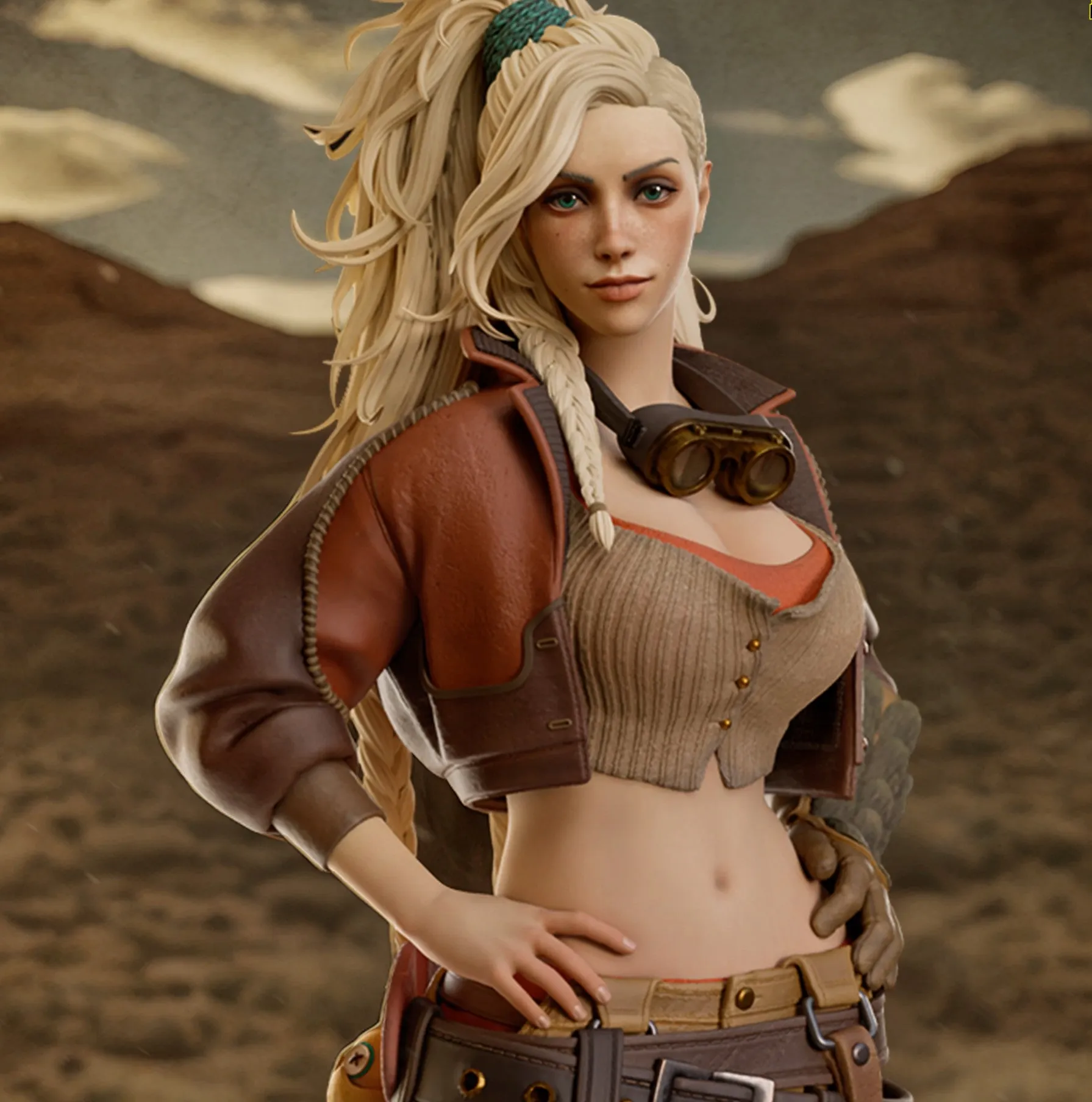 R219 - Games character design, Monster Huntor female character design, The Gemma , 3D STL file instant download