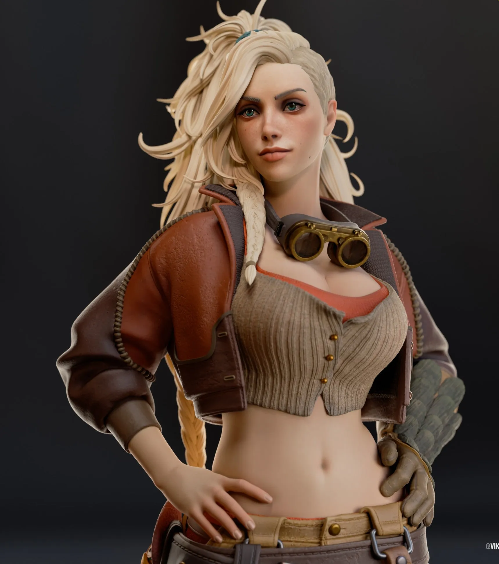R219 - Games character design, Monster Huntor female character design, The Gemma , 3D STL file instant download