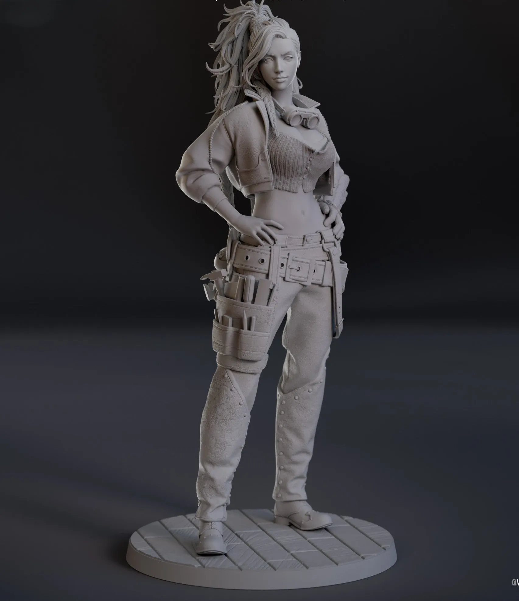 R219 - Games character design, Monster Huntor female character design, The Gemma , 3D STL file instant download