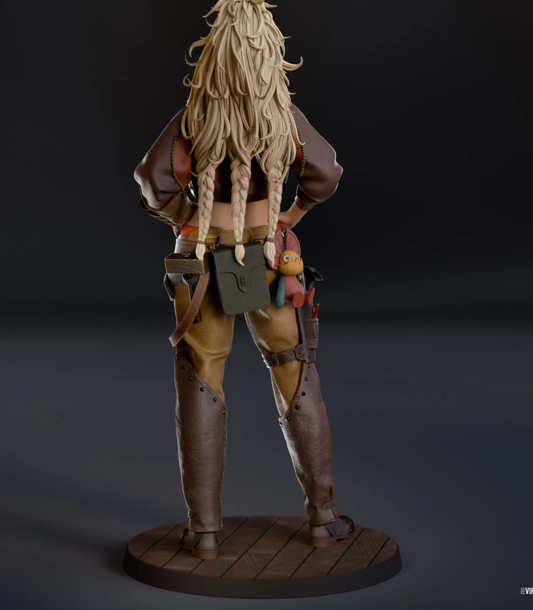 R219 - Games character design, Monster Huntor female character design, The Gemma , 3D STL file instant download