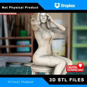 R220 - Marvel character design, NxSF character design, Emma frost, 3d stl file instant download
