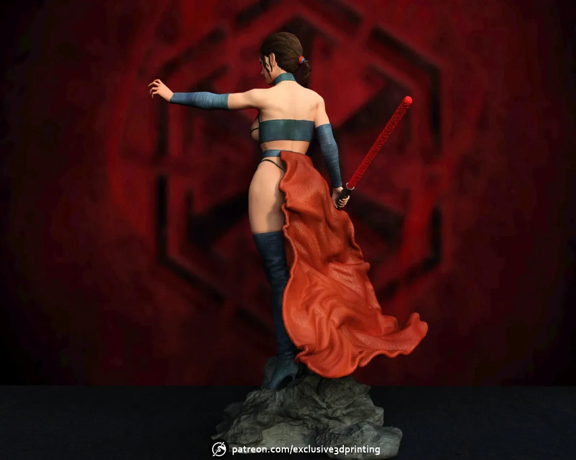 R236 - NSFW Movie character design, Dark rey skywalker design, 3d stl files instant download