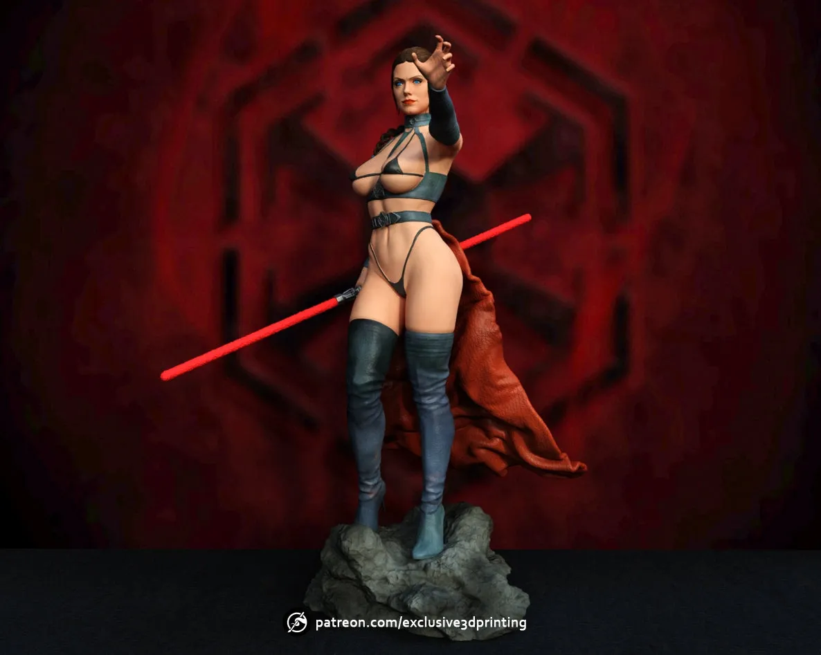 R236 - NSFW Movie character design, Dark rey skywalker design, 3d stl files instant download