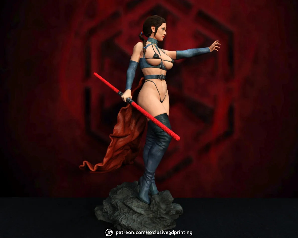 R236 - NSFW Movie character design, Dark rey skywalker design, 3d stl files instant download