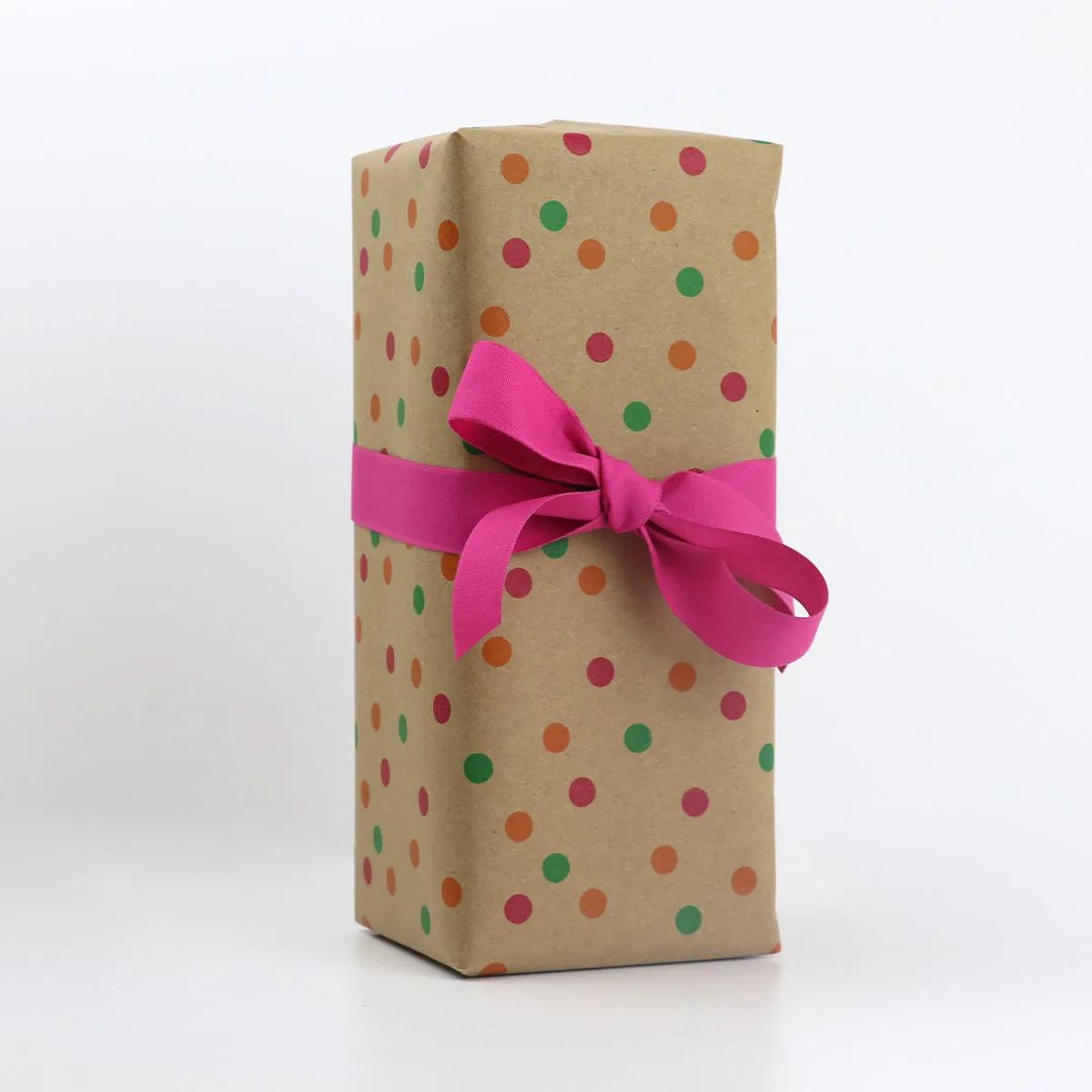 Random Spot Eco-friendly Pink/Orange/Green Giftwrap Counter Roll