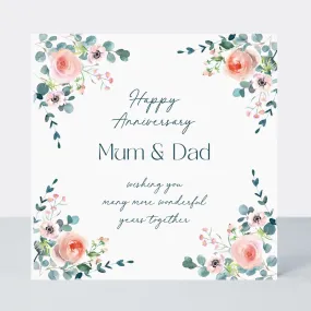 Romance Mum & Dad Anniversary Card