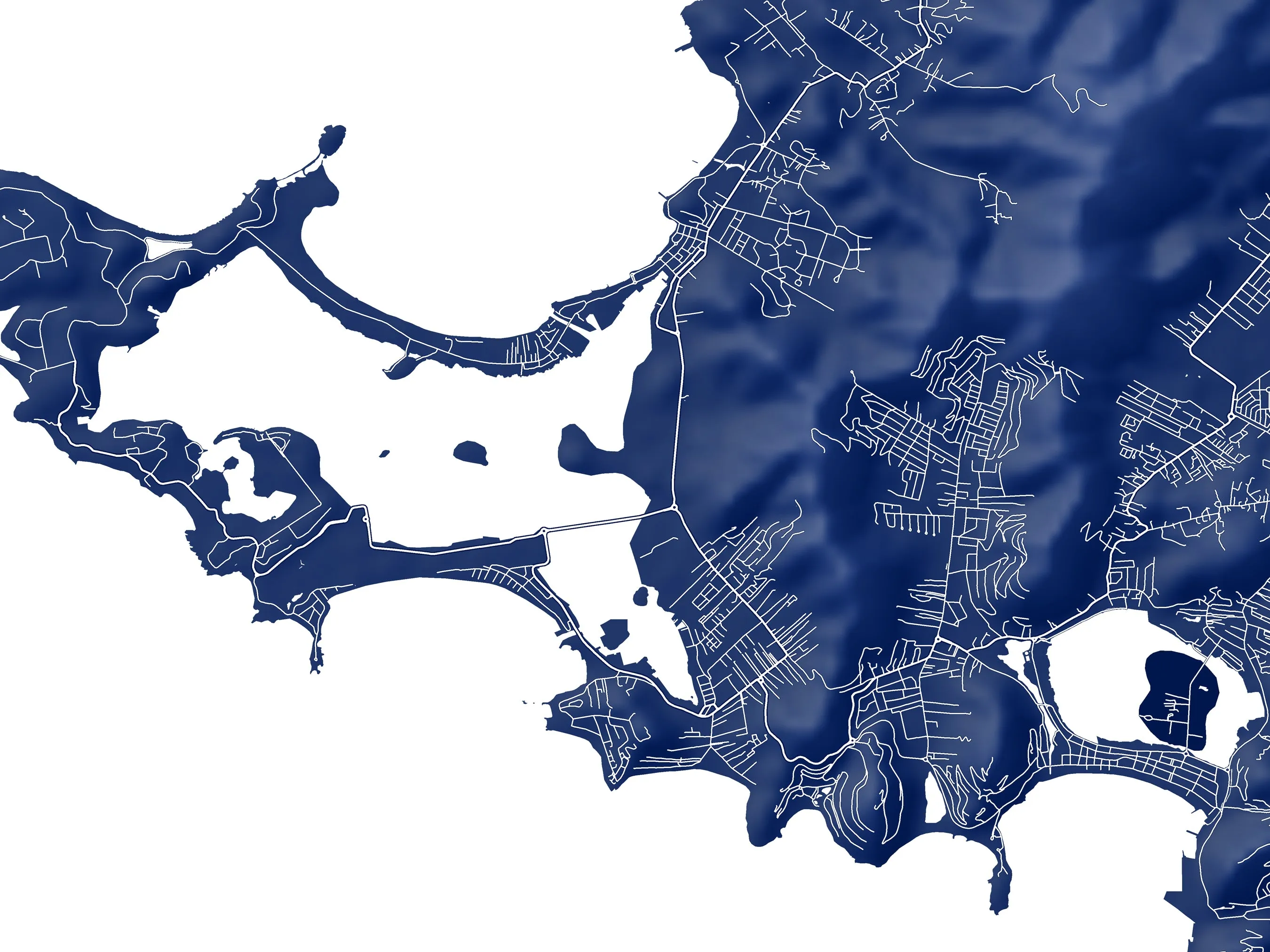 Saint Martin Map Print - Map of Sint Maarten, St Martin Island Poster Maps