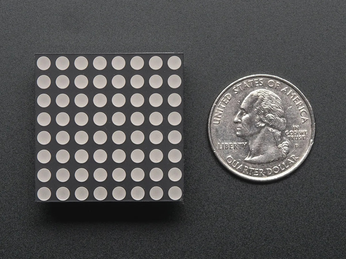 Small 1.2\" 8x8 Ultra Bright Red LED Matrix"