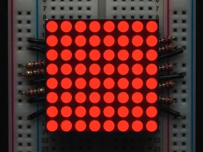 Small 1.2\" 8x8 Ultra Bright Red LED Matrix"