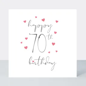 Something Simple 70th Birthday Card