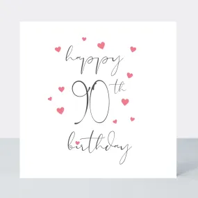 Something Simple 90th Birthday Card