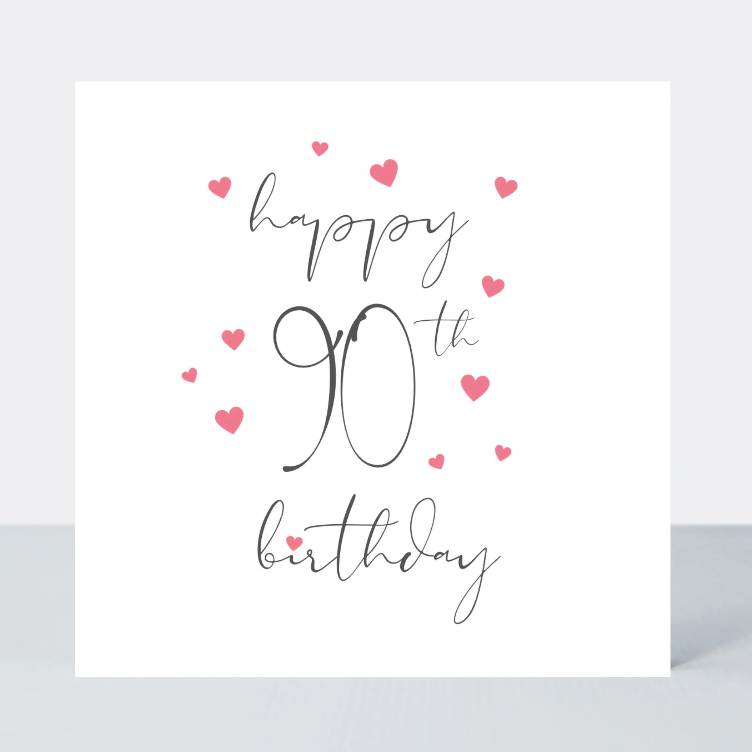 Something Simple 90th Birthday Card