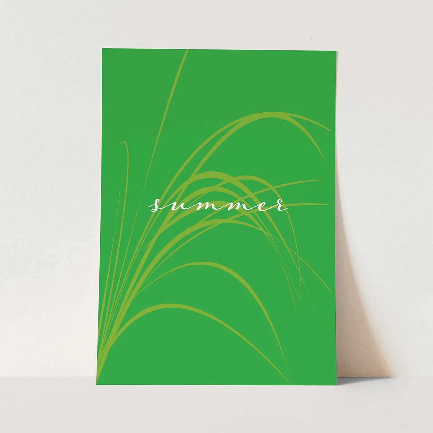 Summer Green Digital Poster