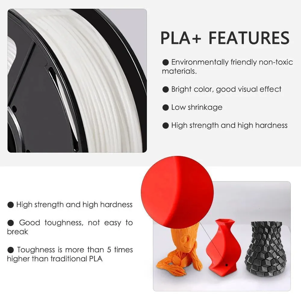 SUNLU PLA  10x1kg: High Quality 3D Printer PLA-PLUS Filament