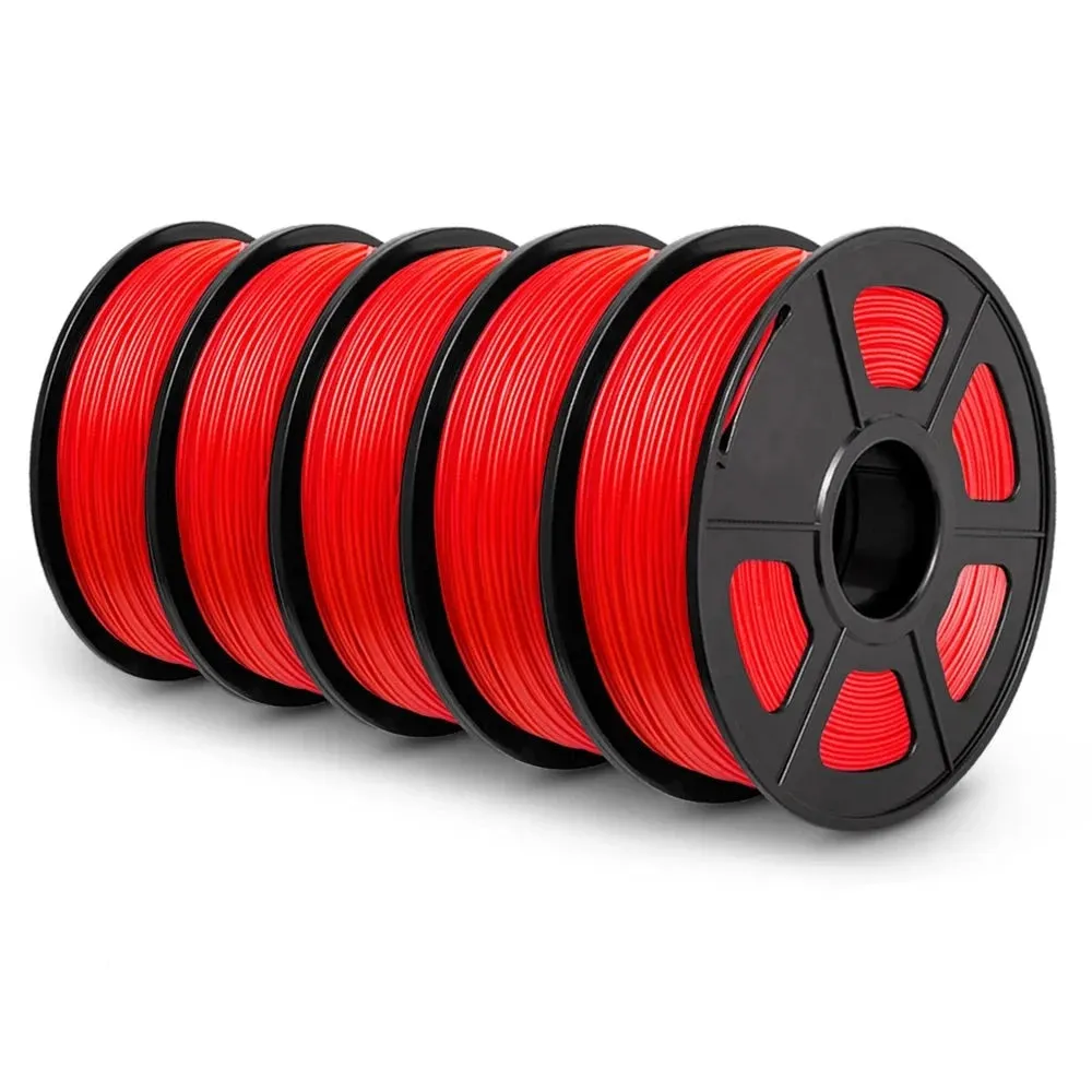 SUNLU PLA  5x1kg: High Quality 3D Printer PLA-PLUS Filament