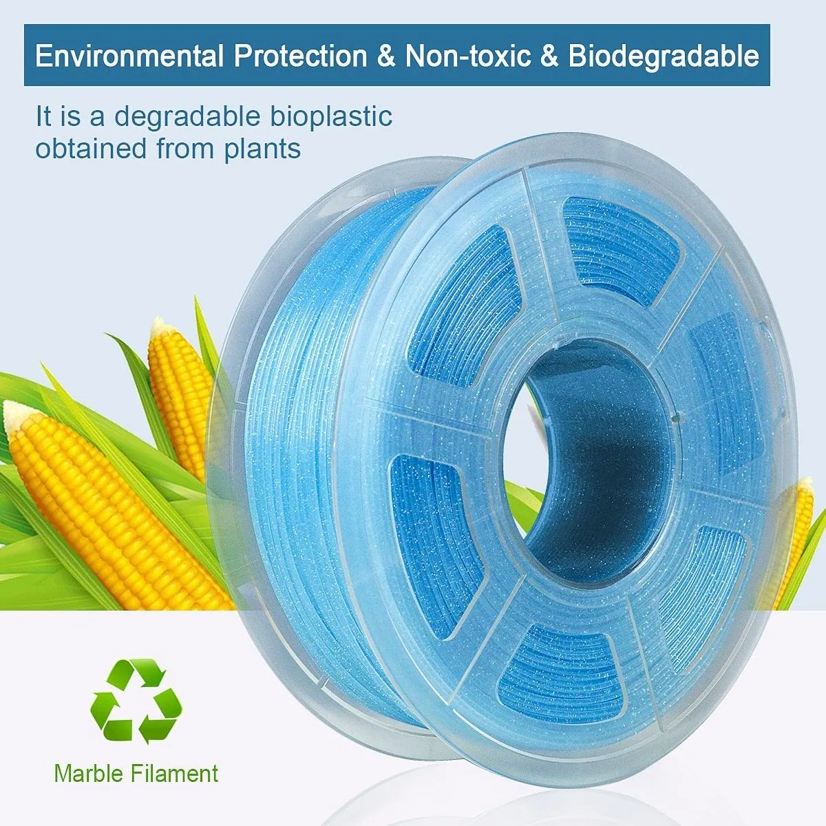 SUNLU Twinkling PLA: Make Your Prints Sparkle And Glitter, 1.75mm 3d Printer Filament 1kg 2.2lbs