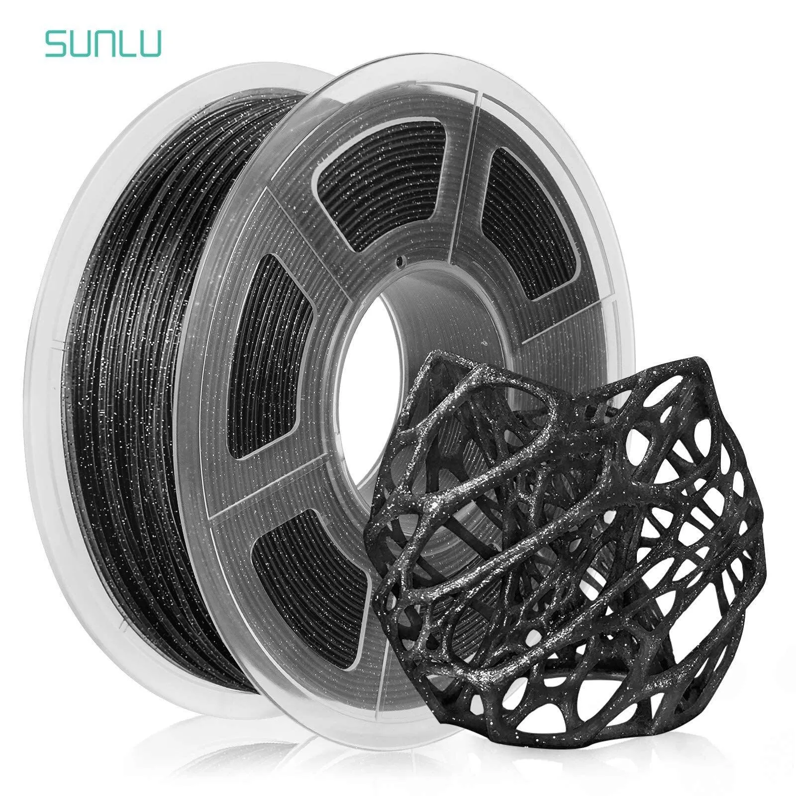 SUNLU Twinkling PLA: Make Your Prints Sparkle And Glitter, 1.75mm 3d Printer Filament 1kg 2.2lbs