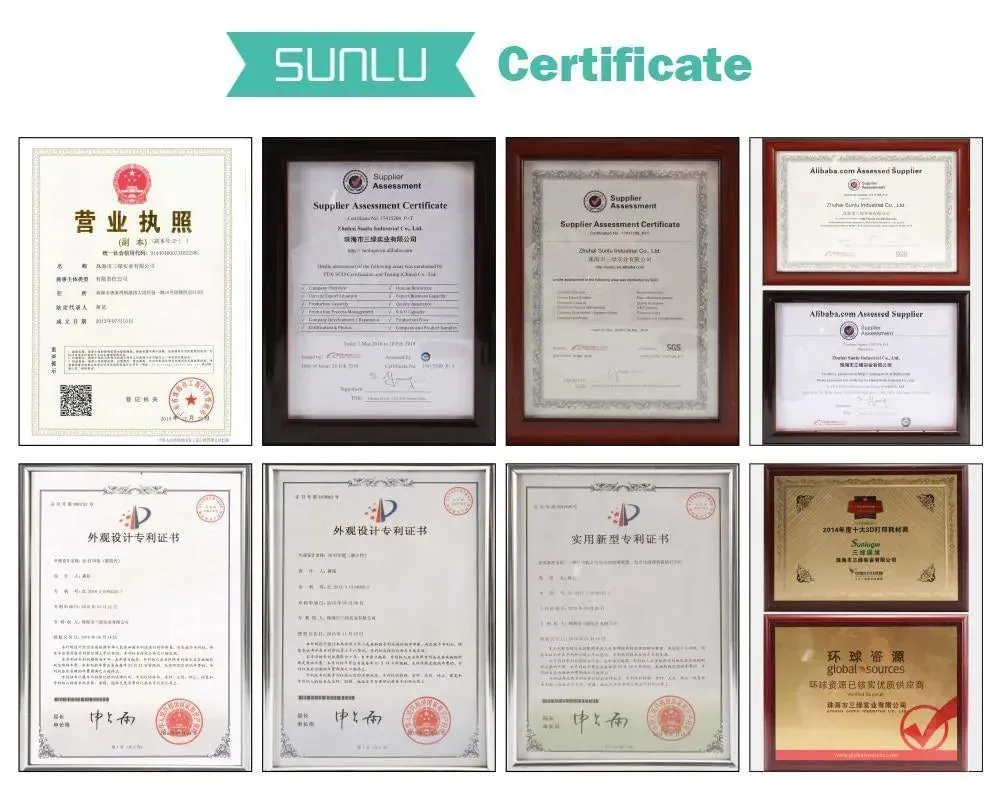 SUNLU Wood Fibre PLA Filament: Make great wood effect prints, 1.75mm 1kg/2.2lb Spool for 3D Printer