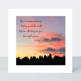 Sunsets Light Remains Card
