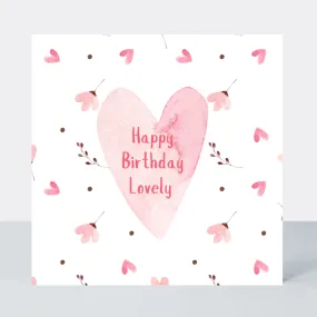 Sweet Hearts Happy Birthday Lovely Card