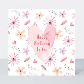 Sweet Hearts Happy Birthday To You Card