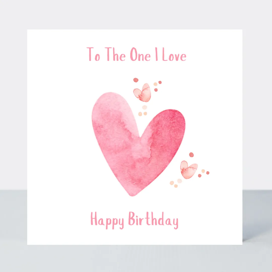 Sweet Hearts One I Love Birthday Card