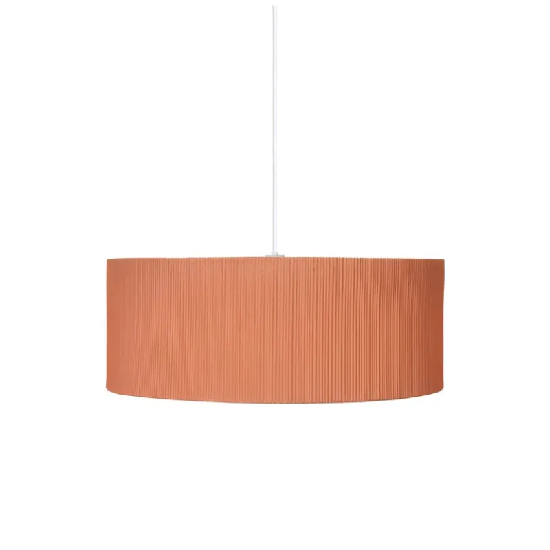 Textured Wide Shade Pendant Light | Terra