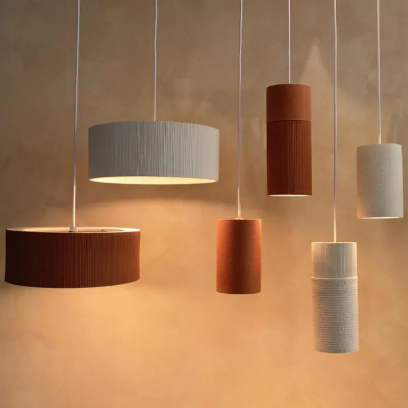 Textured Wide Shade Pendant Light | Terra