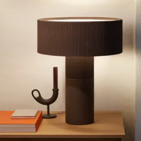 Textured Wide Shade Table Lamp | Terra