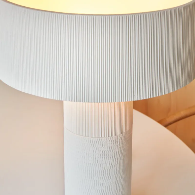 Textured Wide Shade Table Lamp | Terra
